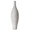 White Floor Vase, Ribbed Design, Modern Elegant Home Decoration, Tall Ceramic Vases, Contemporary Living Room Accent, Trendy Room Enhancement, Versatile Sculptural Look, Sophisticated Decor